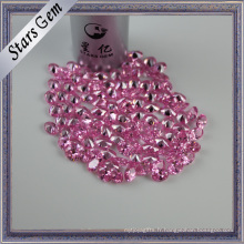 Petite pierre cubique rose de zircone de mode pour le cadre de bijoux
